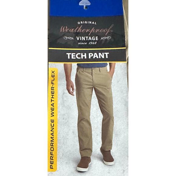 Weatherproof Tech Pants - NWT - 36x30 - Water Repellant & Active Stretch - Picture 1 of 6